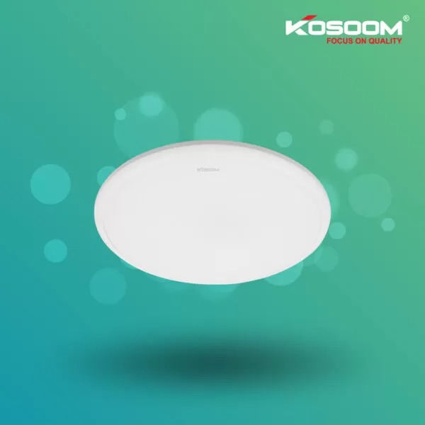 Đèn led ốp trần Artemis viền trắng 30W, kích thước D385*H65, Kosoom OP-KS-ATM-30-VT, ánh sáng trắng