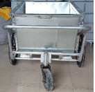 Xe gom rác tôn 400L, KT 1193 × 1060 × 973 mm