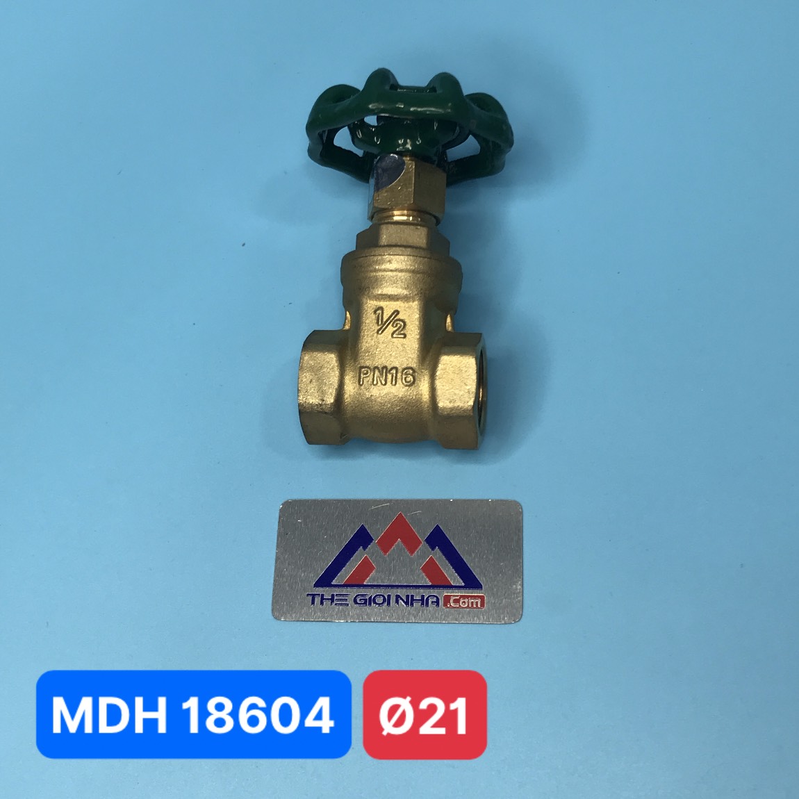Van cửa đồng Ø21 Minh Hòa MIHA DN15 PN16
