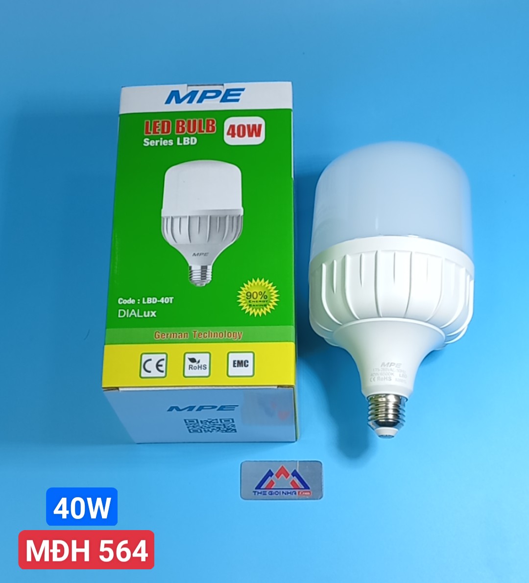 Led Bulb 40W MPE LBD-40T, ánh sáng trắng