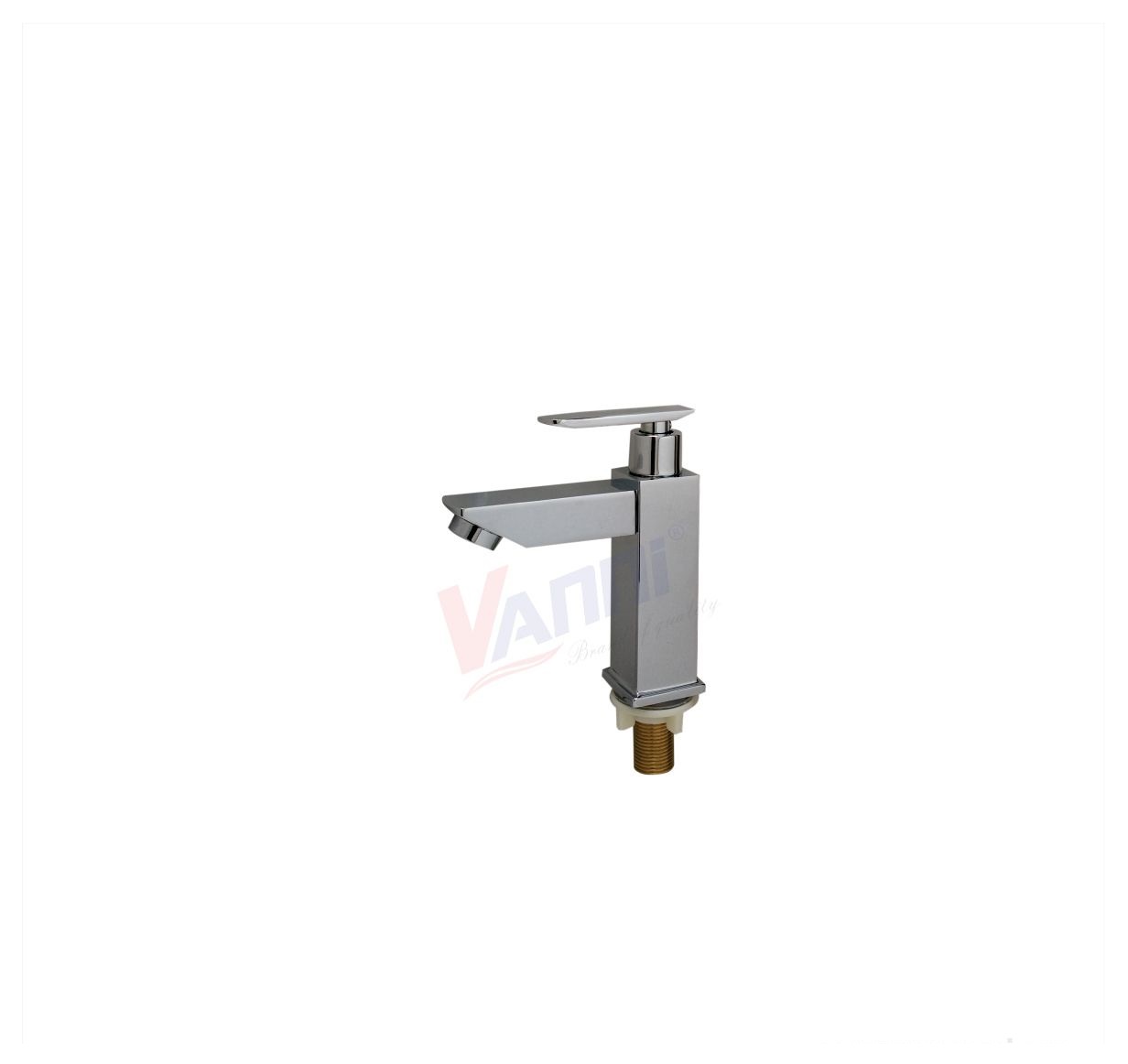 Vòi lavabo lạnh Vanni VN-520 Inox 304 nguyên khối, thân cao 30cm