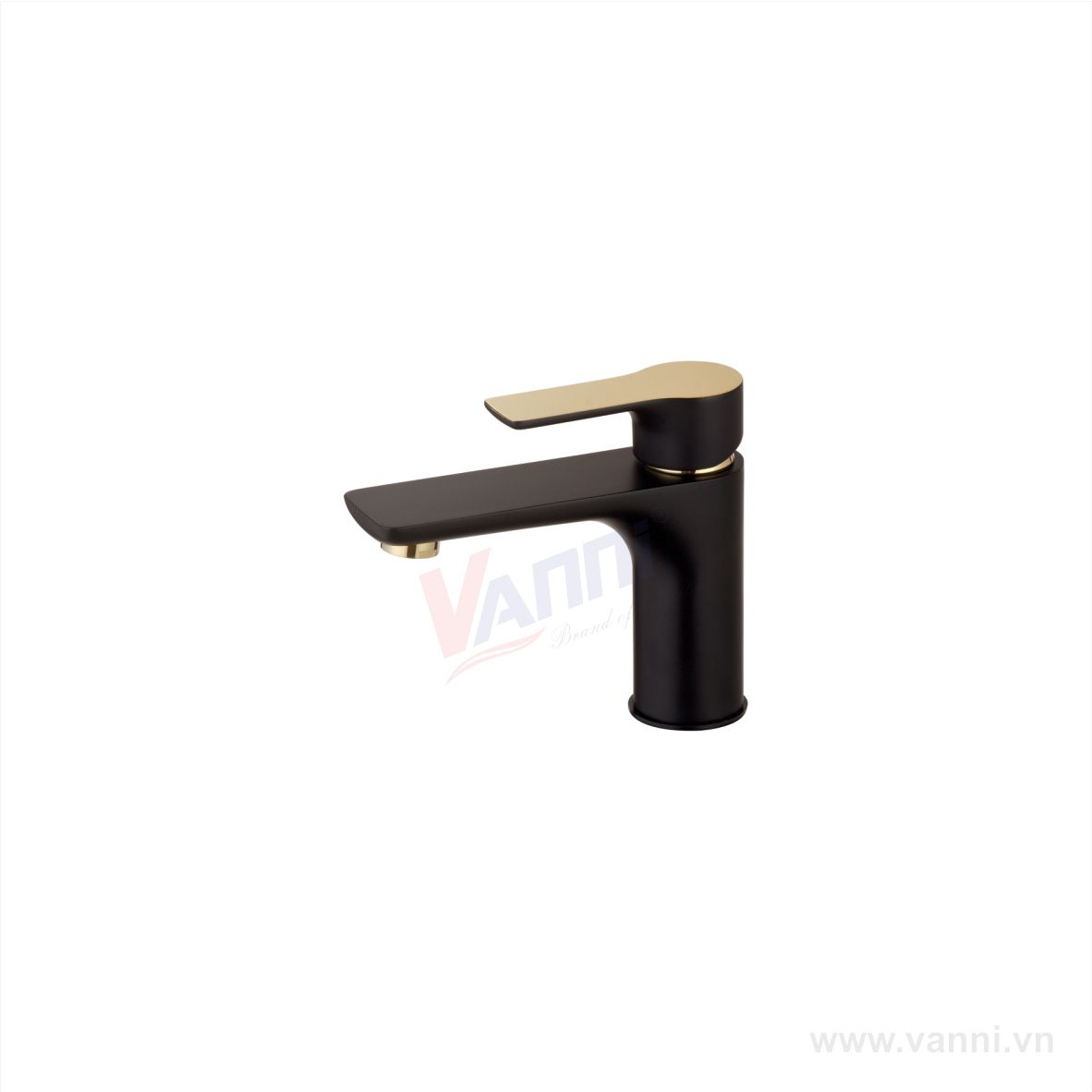Vòi lavabo nóng lạnh Vanni VN-230 Đồng thau, 20cm, tay gạt linh hoạt