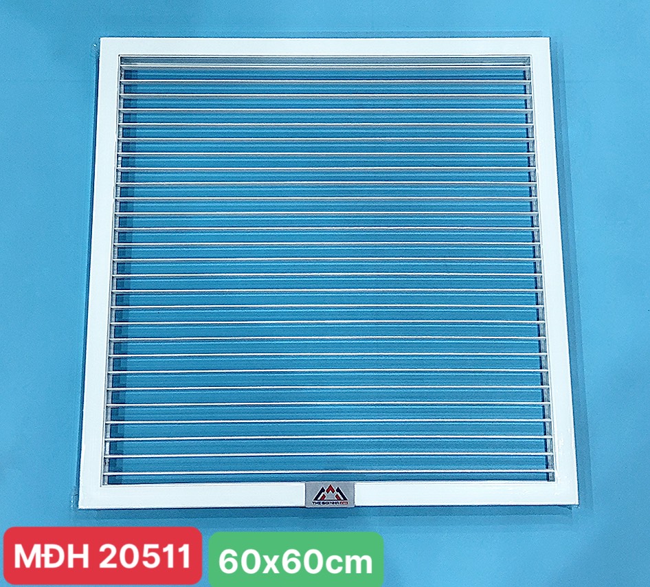 Cửa gió nan bầu dục 600×600mm cho điều hòa âm trần
