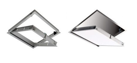 Cửa thăm trần thạch cao có bản lề 600x600mm DUO-CAP600-JP