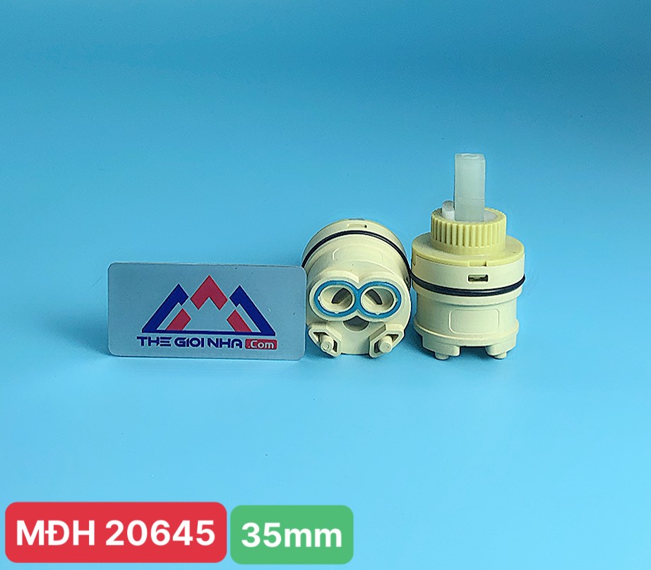 Lõi củ sen nóng lạnh đường kính 35mm, cao 60mm, Ceramic bền bỉ, kín nước, 10 cái/gói