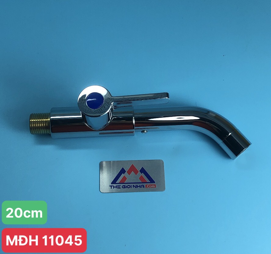 Vòi Lavabo Lạnh Luco VN128LT Gắn Tường, Đồng mạ Cr/Ni