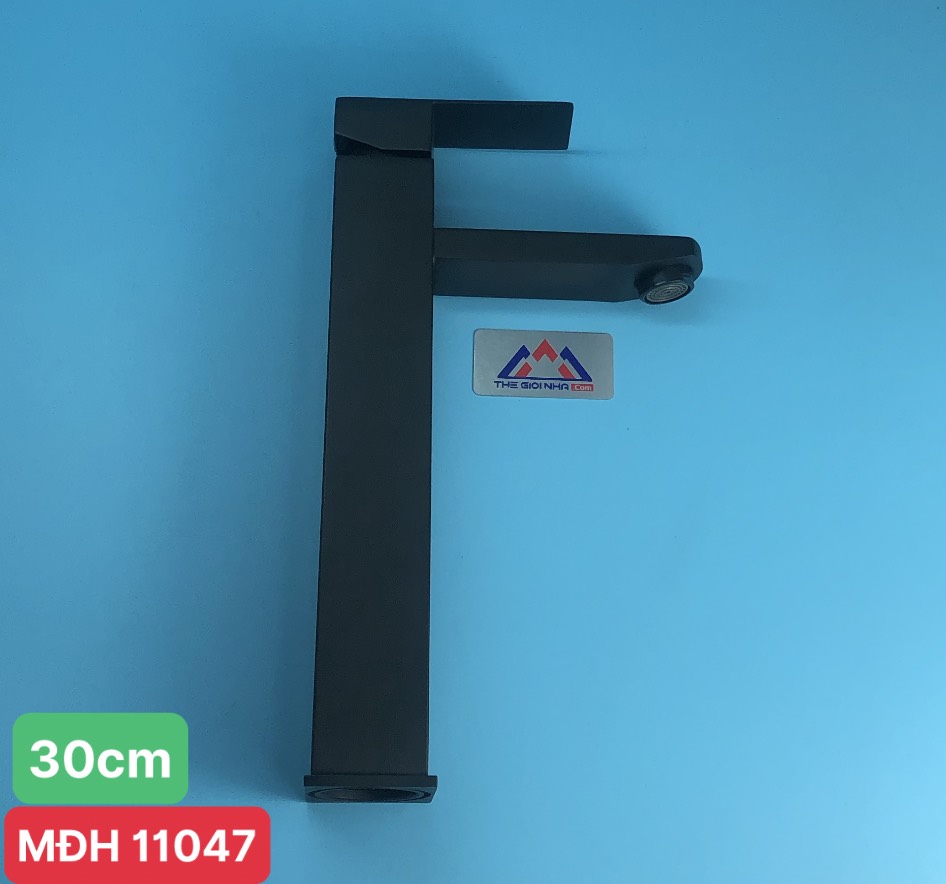 Vòi Lavabo Luco MC-1312 Vuông, Thân Cao 30cm, Màu Đen