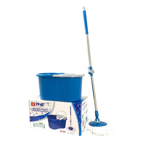 Bộ thùng cây lau nhà thông minh 360 độ tự vắt Easy Mop TH33, màu xanh dương