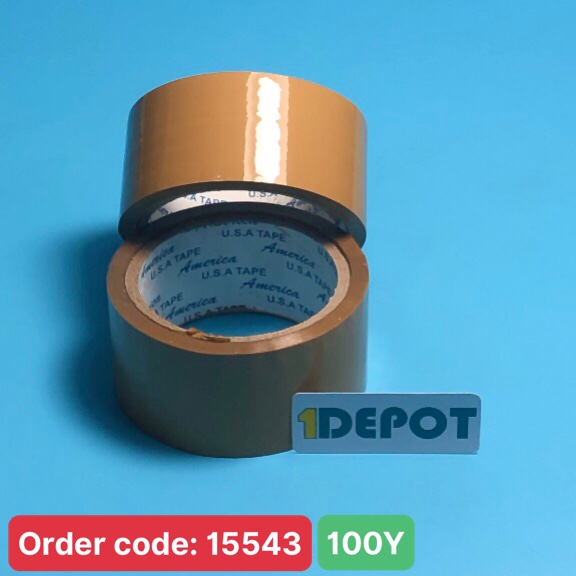 Băng Keo Vàng Đục 100 Yard lõi 5ly x 48mm x 1.4kg