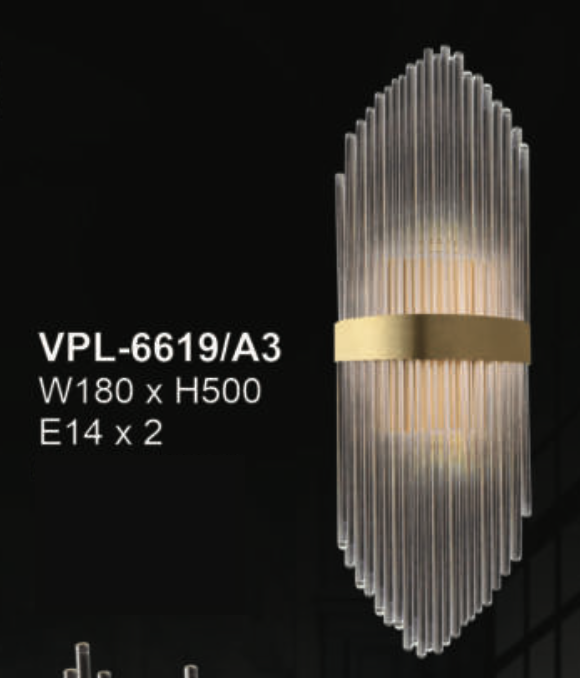 Đèn gắn tường Andora VPL-6619/A3 W180*H500, E14x2