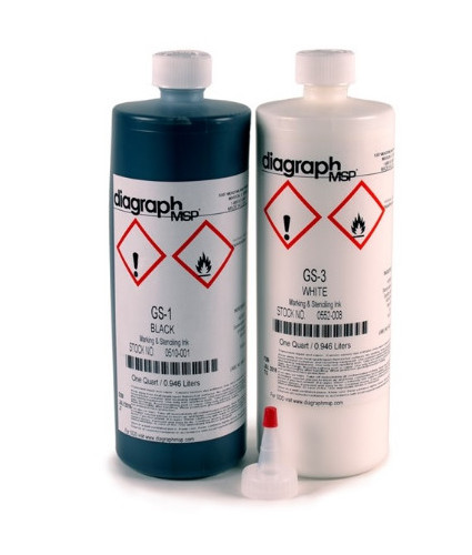 Mực in stencil INK 0552-008 màu trắng Diagraph GS-3