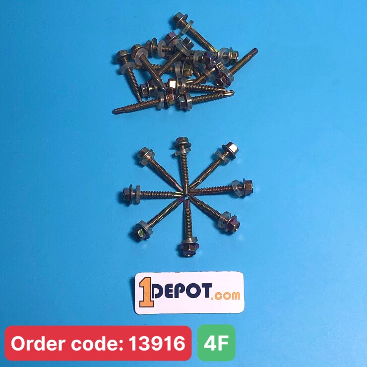 Vít bắn tôn đuôi cá đầu lục giác 4F, đóng gói 100g (~16 con)