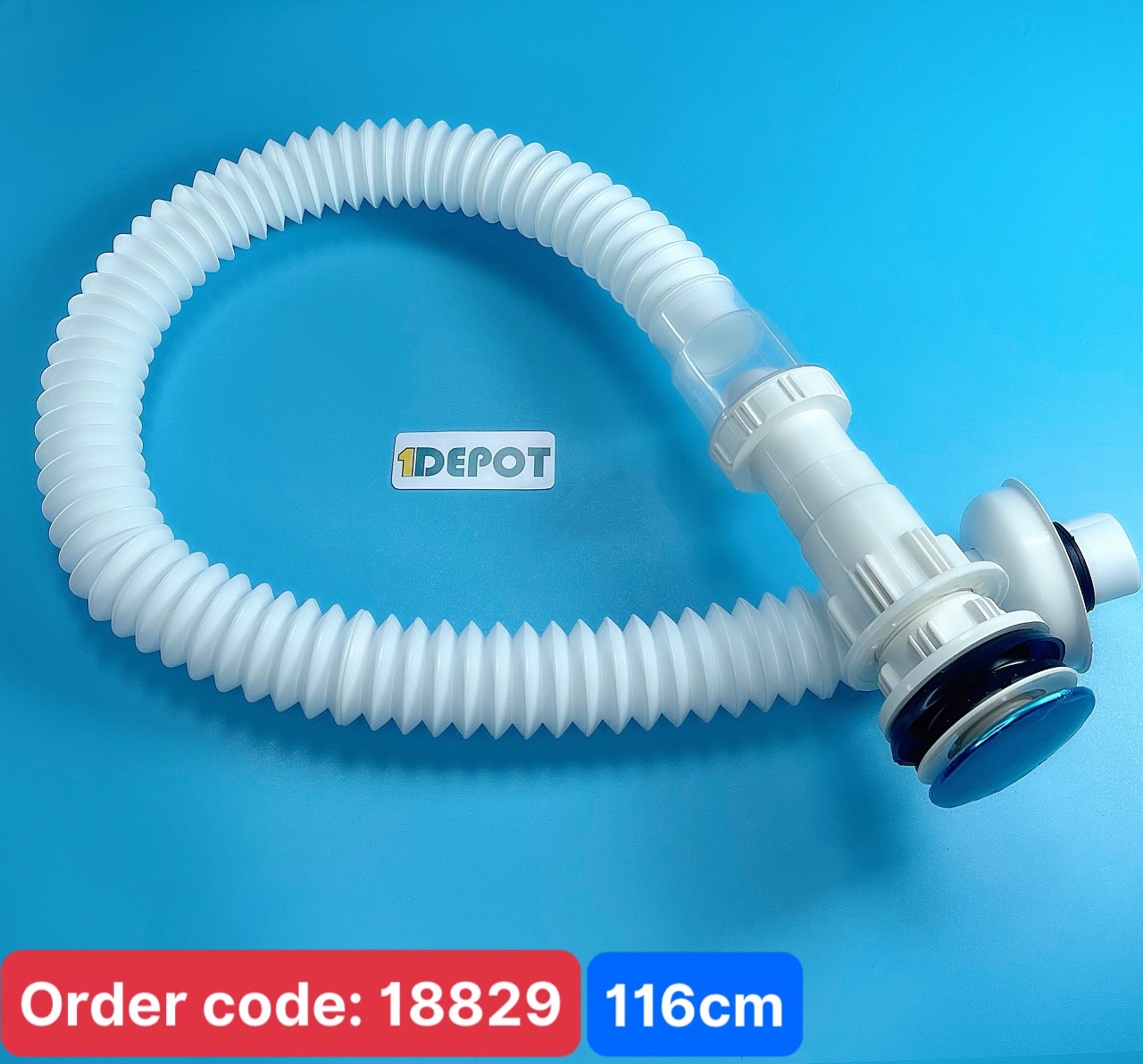 Xả Nhấn Lavabo Nhựa Trắng Luco Chống Hôi