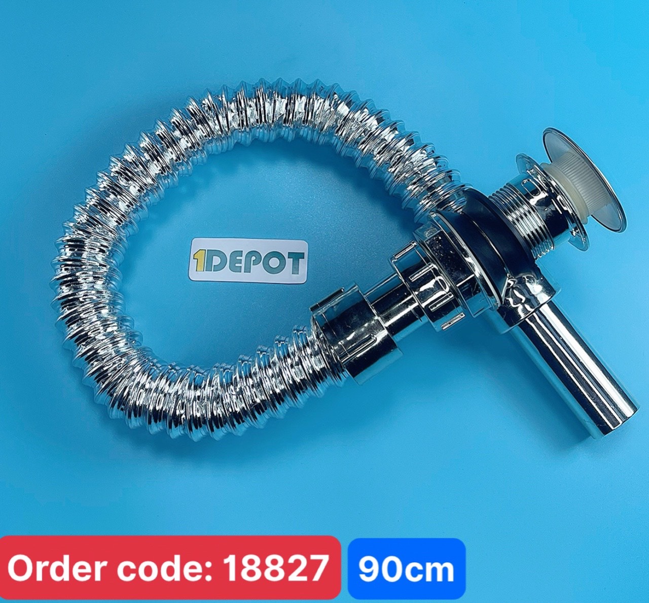 Xả Nhấn Lavabo Luco Mạ Crom Sáng Bóng, Chống Gỉ