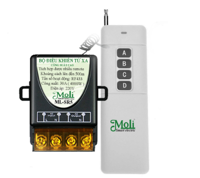 Bộ điều khiển thiết bị từ xa 30A 4000W 220V Moli ML-SR5