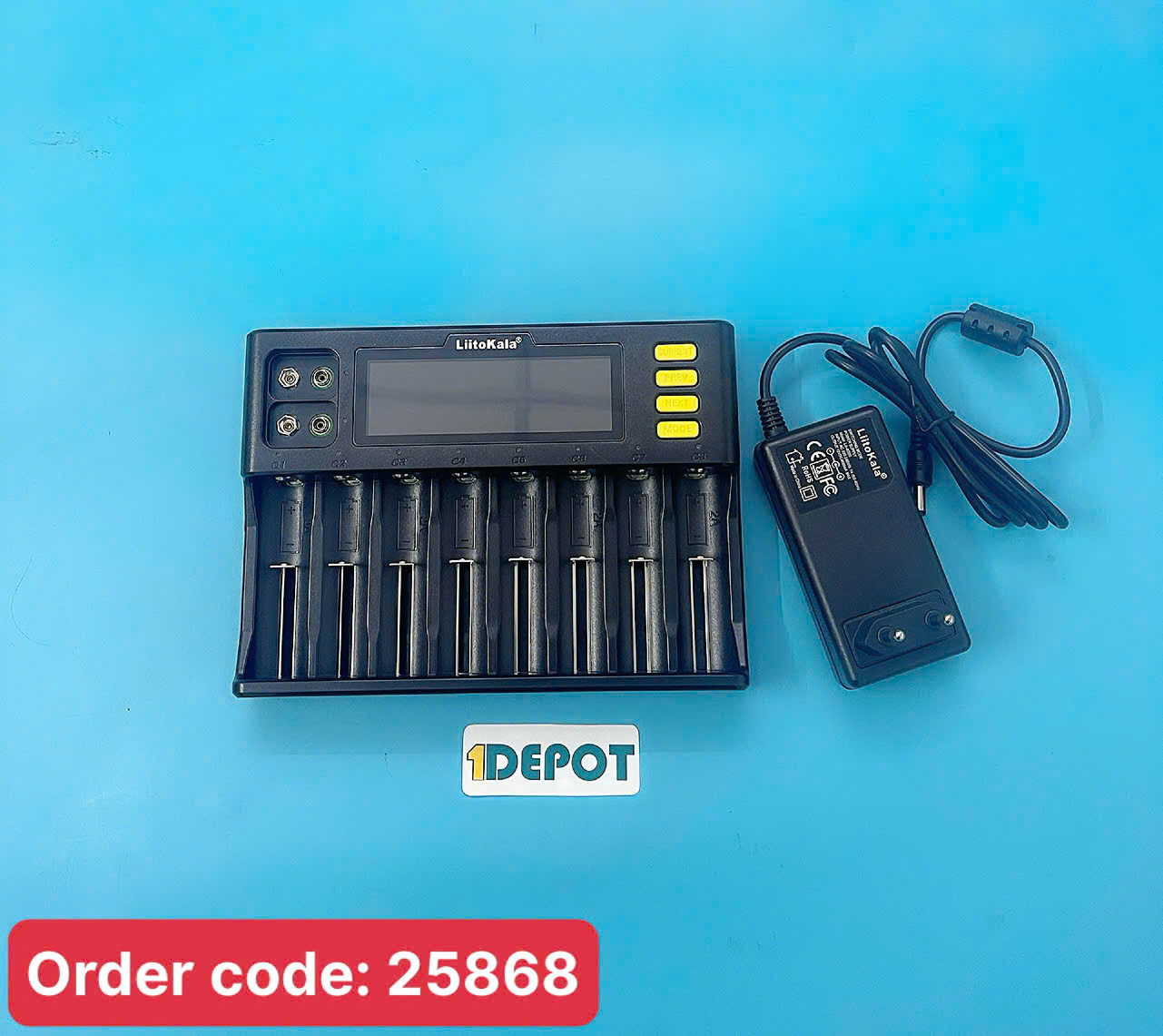 Bộ sạc pin LiitoKala Lii-S8 8 khe