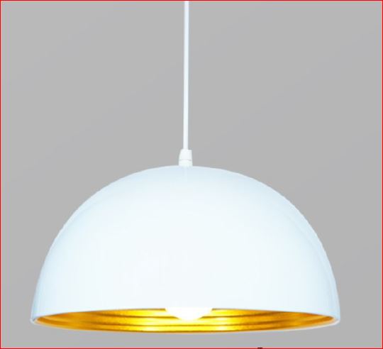 Đèn thả trần TCF 20A màu trắng, bóng led đuôi E27x1 bóng (không gồm bóng), Ø300 x H150mm