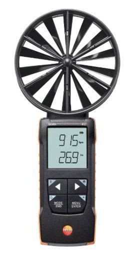 Máy đo vận tốc gió Testo 417 (cánh quạt 100 mm)