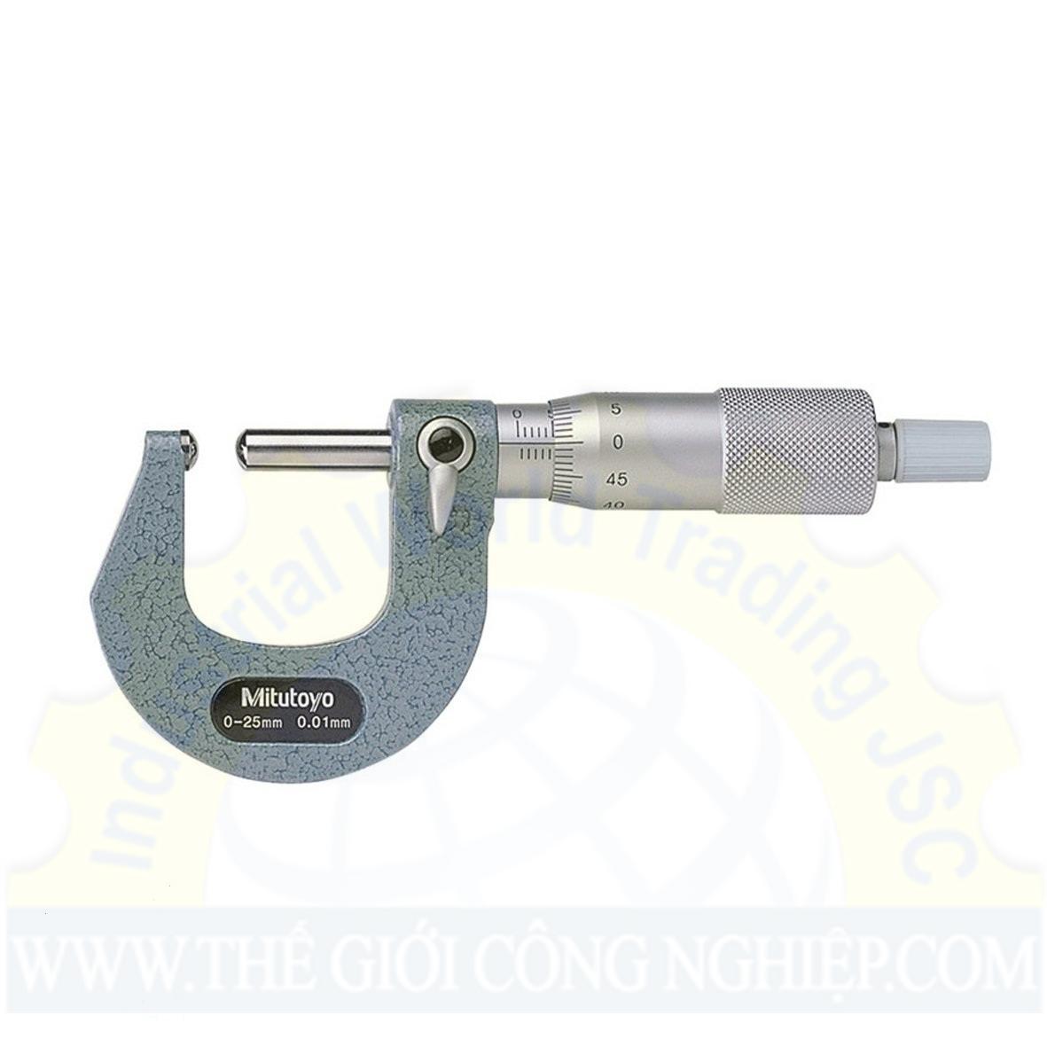 Panme đo ngoài cơ khí đo ống Mitutoyo 115-302 , 0-25mm/ 0.01mm