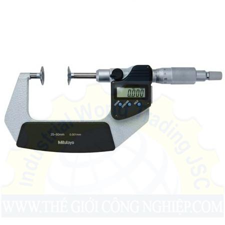 Panme đo ngoài điện tử đo răng không xoay Mitutoyo 369-251-30, 25~50/0.001mm