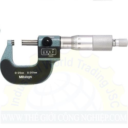 Panme đo ngoài hiển thị số Mitutoyo 193-111, 0-25mm x 0.001mm