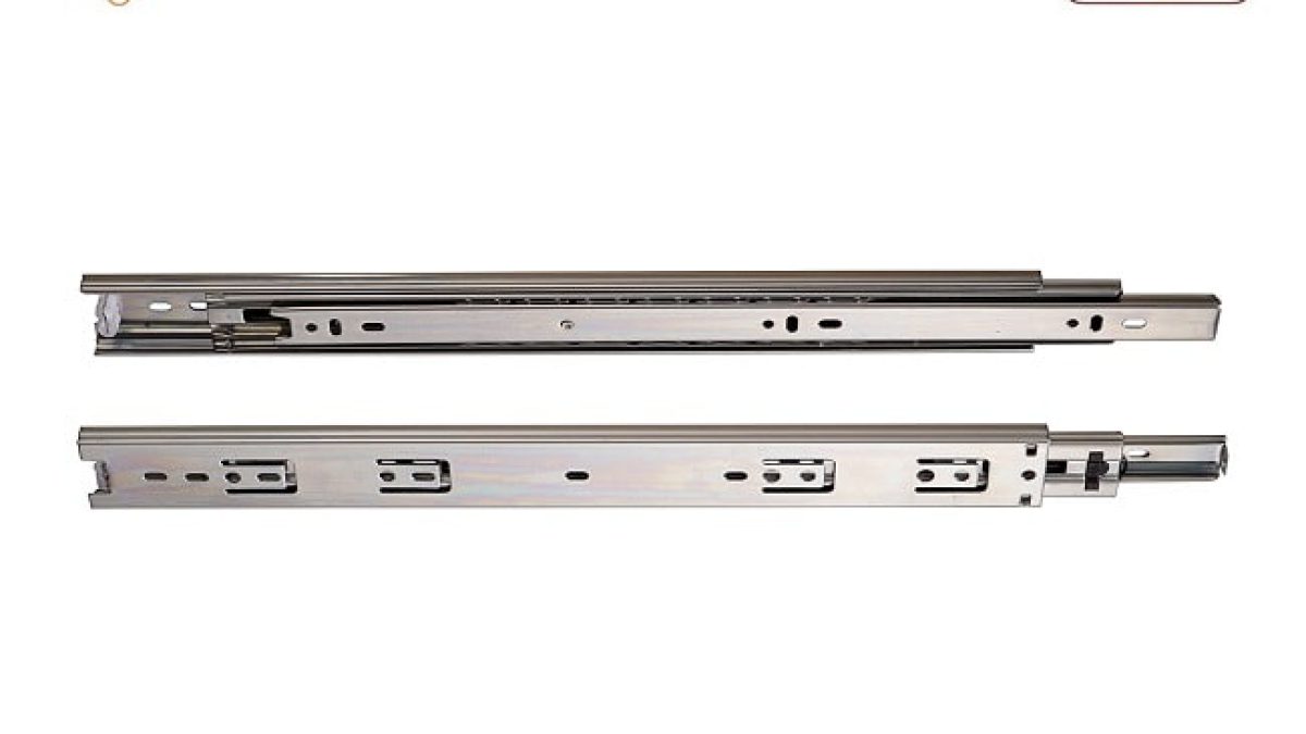 Thanh ray trượt ngăn kéo 3 tầng không giảm chấn Hamered 4210-400, 400mm x 45mm