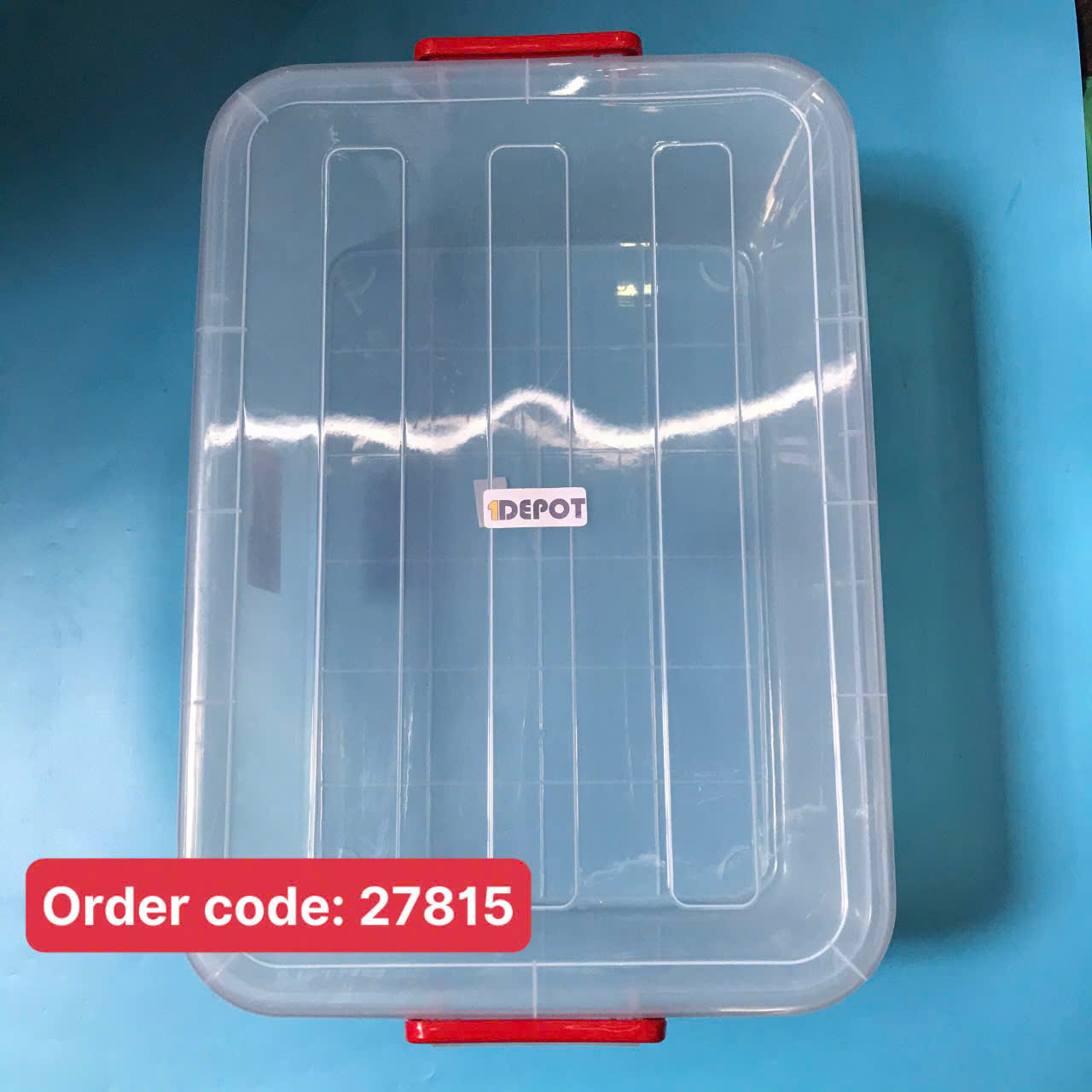 Thùng nhựa đựng thực phẩm hình chữ nhật chất liệu nhựa PP, 67,6 x 45,7 x 25,4 cm, 55L
